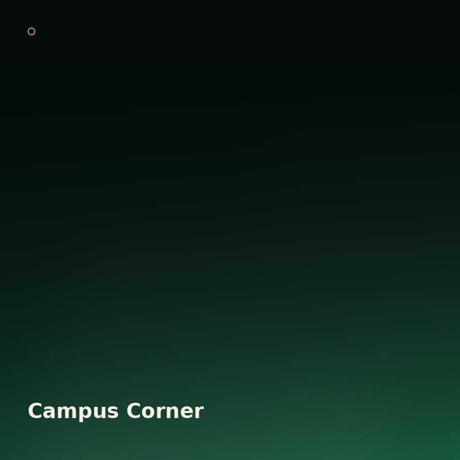 School campus corner